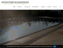 Tablet Screenshot of bogensperger.at